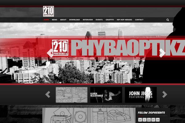 Site using 3D Tag Cloud plugin