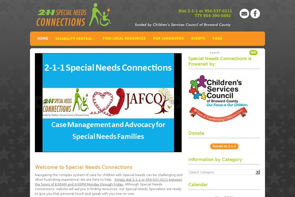 211specialneeds.org site used Spicy