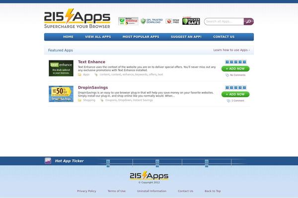 215apps.com site used Apps