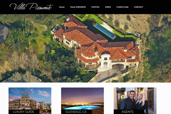 Vantage theme site design template sample