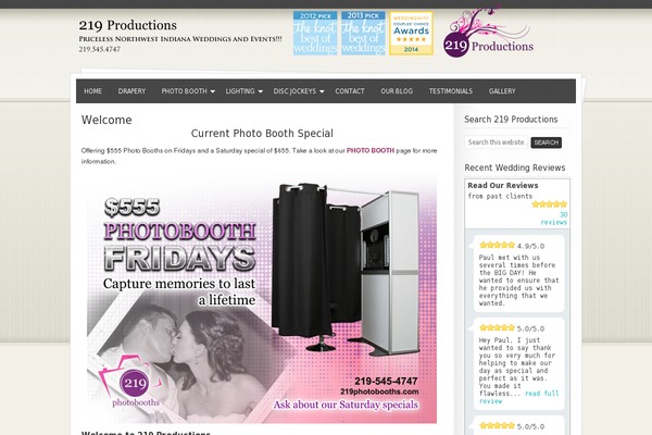 Moments theme site design template sample