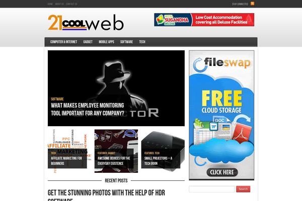Morning theme site design template sample