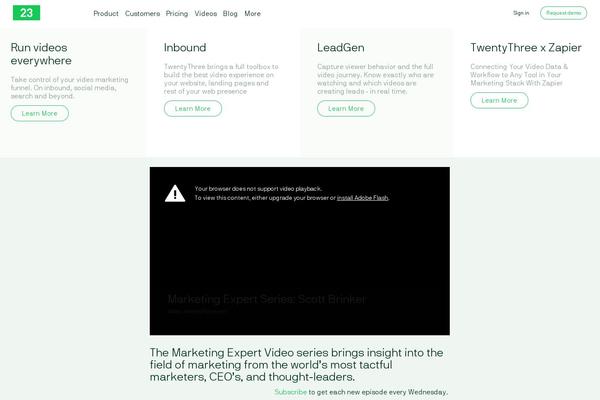 23company.com site used Twentythree