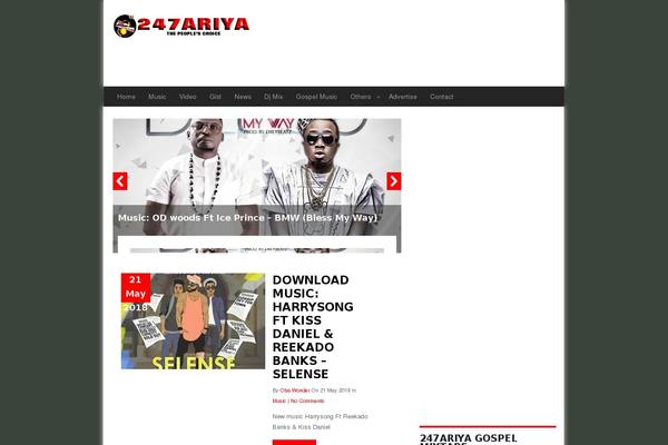 MH MusicMag theme site design template sample