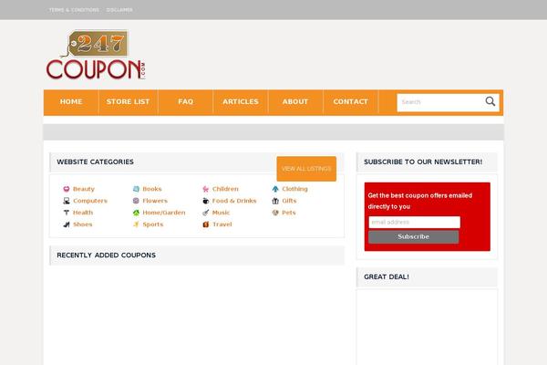 Cp theme site design template sample