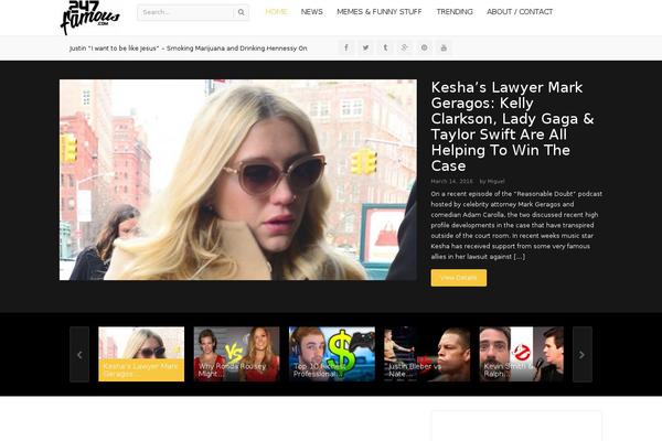 Truemag theme site design template sample