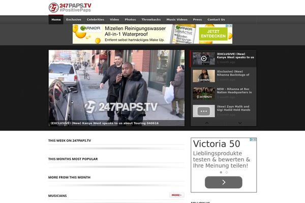 deTube theme site design template sample