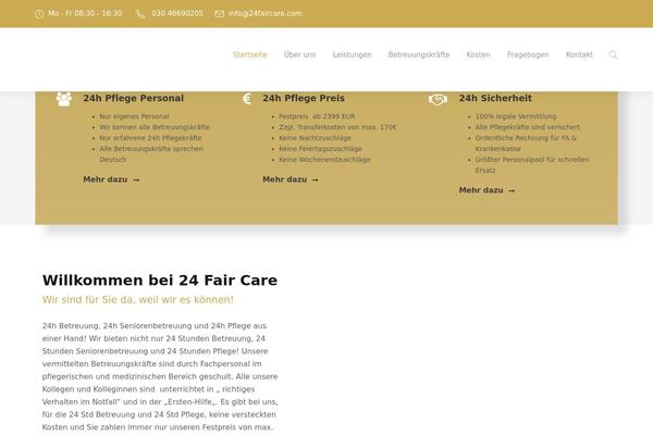 24faircare.com site used Mediz