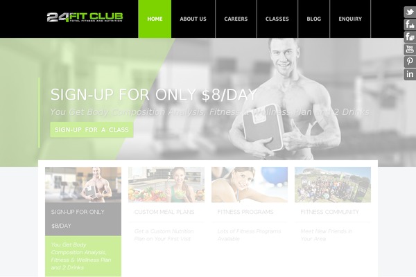 Fit Wp theme site design template sample