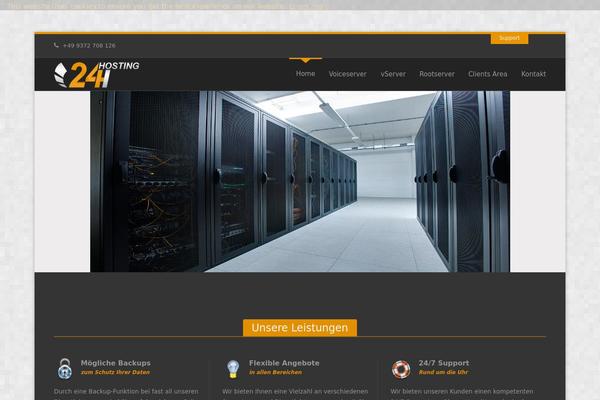 Megahost theme site design template sample