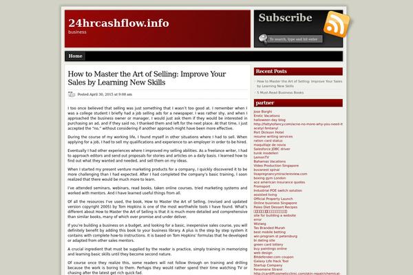 ModXBlog theme site design template sample