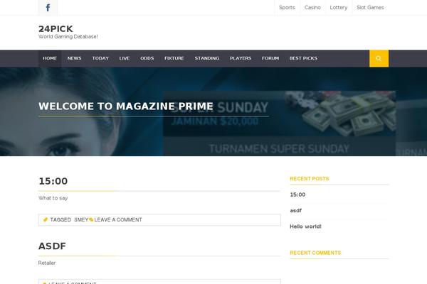 Argent theme site design template sample