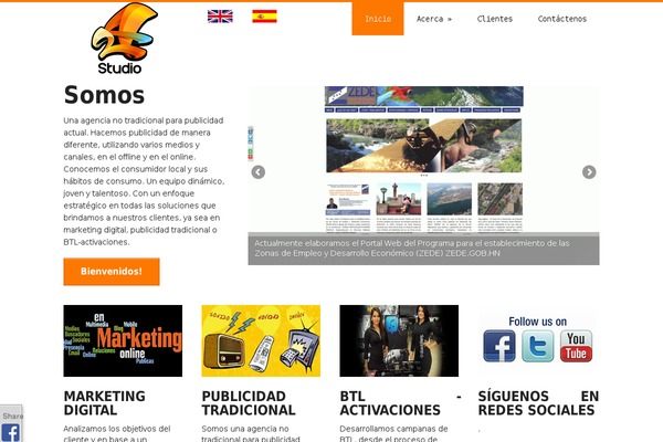 discover theme site design template sample