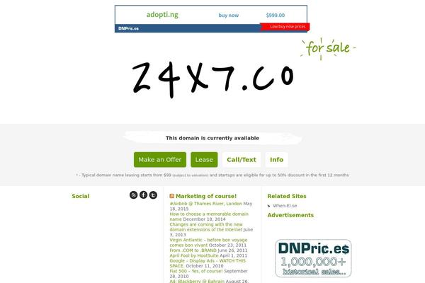 24x7.co site used Jinglydp