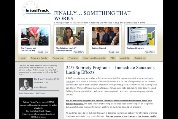 24x7sober.com site used 24x7