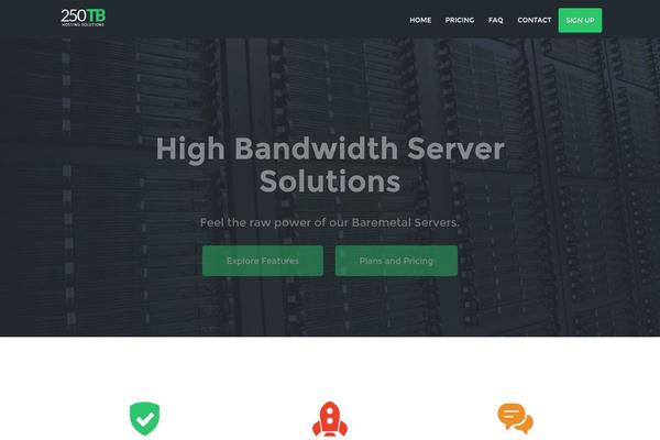 Flathost theme site design template sample