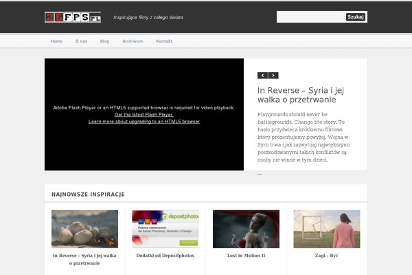 Motion Picture theme site design template sample