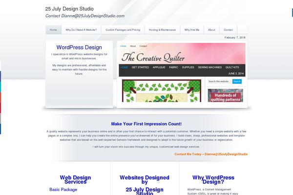 Crystal theme site design template sample