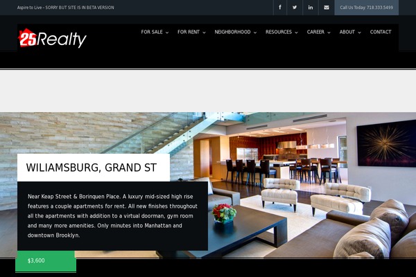 WP Pro Real Estate 6 theme site design template sample