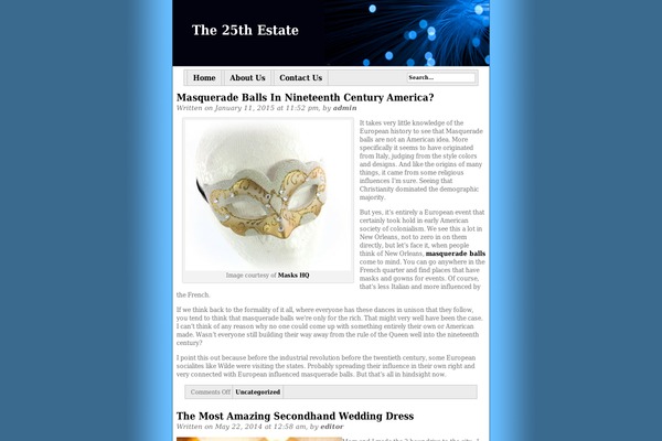 Blue Basic theme site design template sample