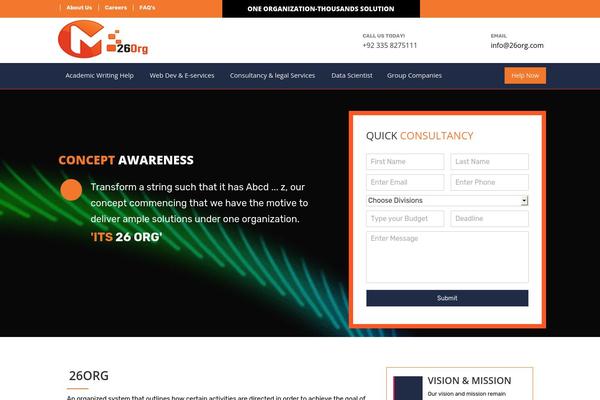 26org.com site used 26theme