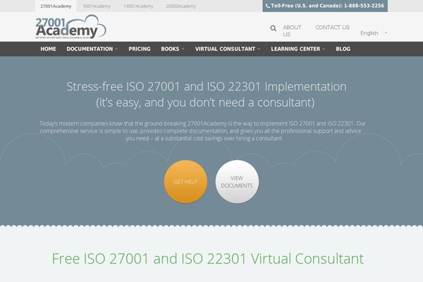 Academy theme site design template sample