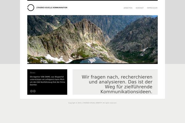 The Agency theme site design template sample