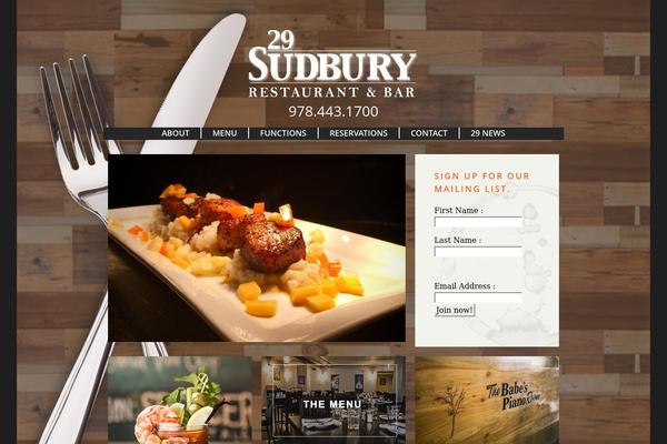 Steakhouse theme site design template sample