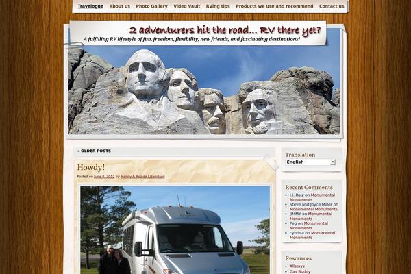 Adventure Journal theme site design template sample