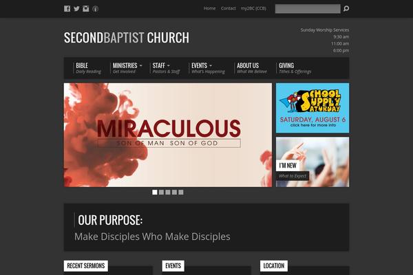 Resurrect theme site design template sample