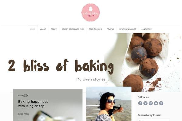 Food-blog theme site design template sample