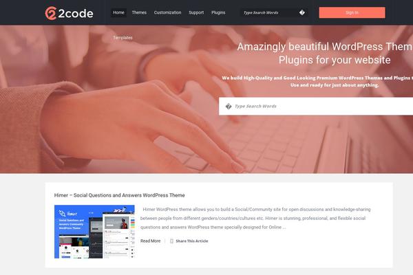 Site using WPQA plugin