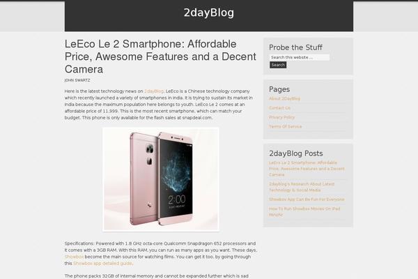 Scribble Child Theme theme site design template sample