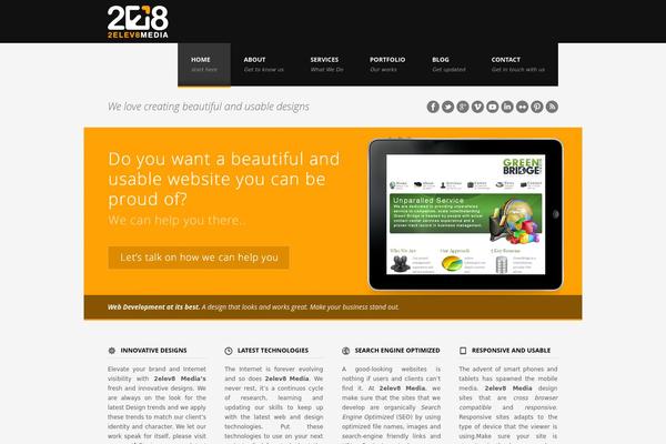 Brave theme site design template sample