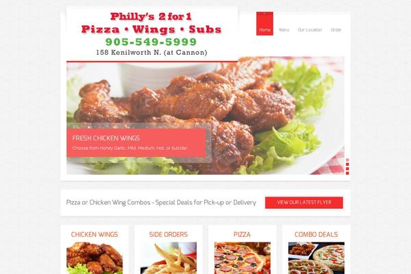 2for1pizzawings.com site used Green-pro-theme