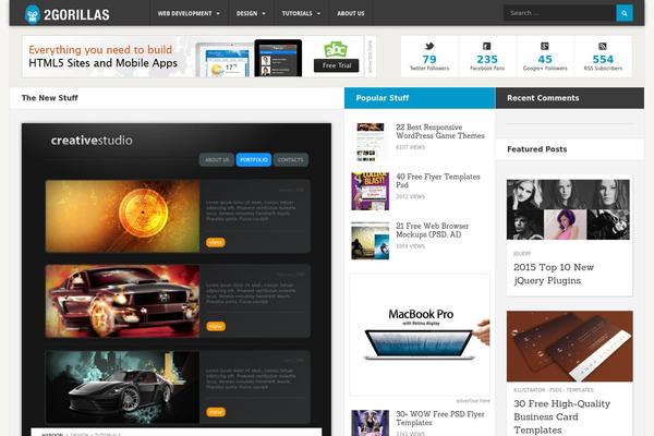2gorillas.com site used Mogoze-wp-1.6