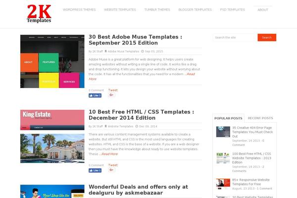 Spike theme site design template sample