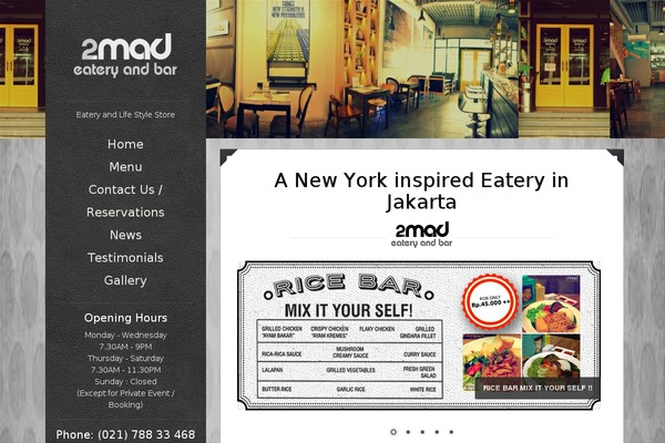Eatery theme site design template sample