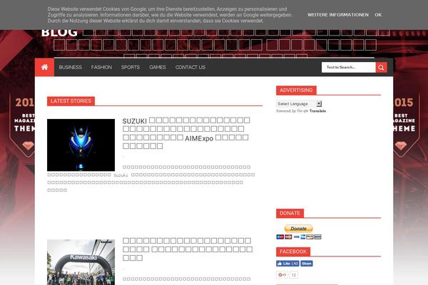 Caps theme site design template sample