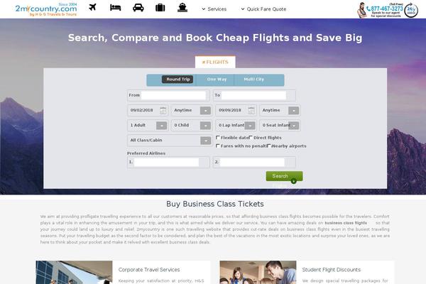 Travelo theme site design template sample