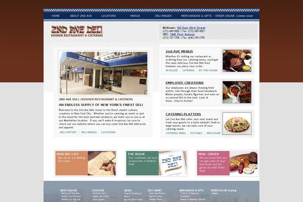 Nosh theme site design template sample