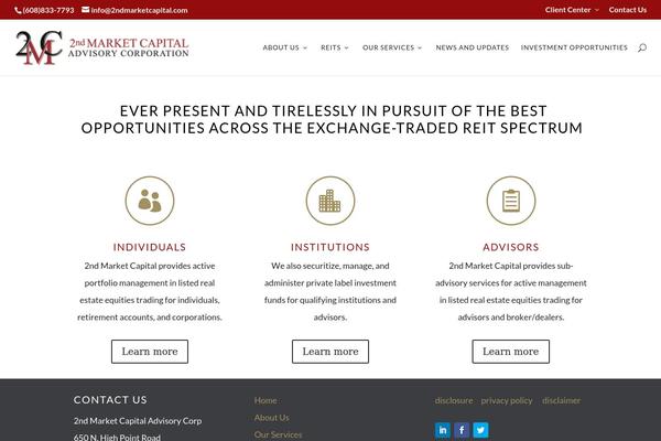 Divi theme site design template sample