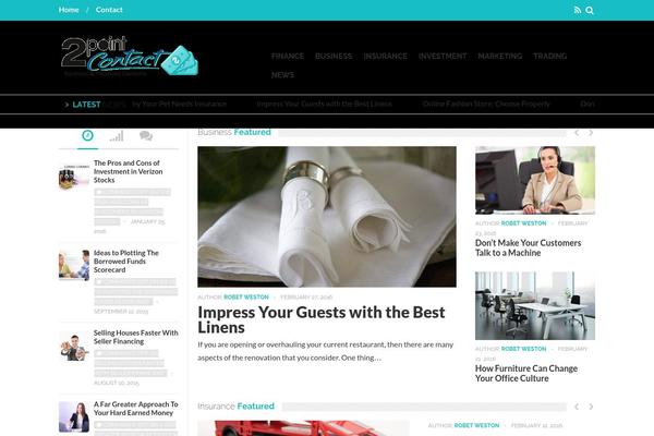 Falcon theme site design template sample