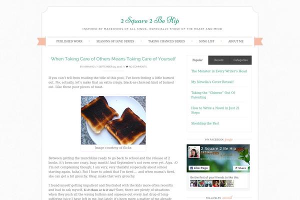 Sugar and Spice theme site design template sample
