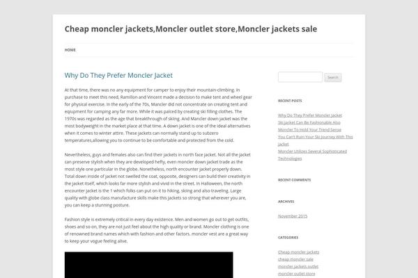 Twenty Twelve theme site design template sample