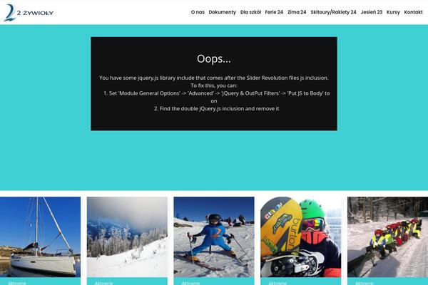 Site using Eventer plugin