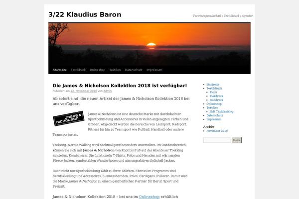 Twenty Ten theme site design template sample
