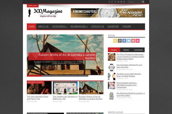 Jarida theme site design template sample