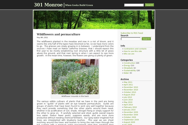 RCG Forest theme site design template sample