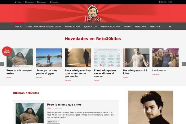 Site using WPFront Scroll Top plugin